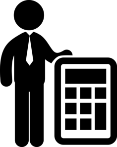 Man With Calculator Vinyl Svg File, Free Vectors File